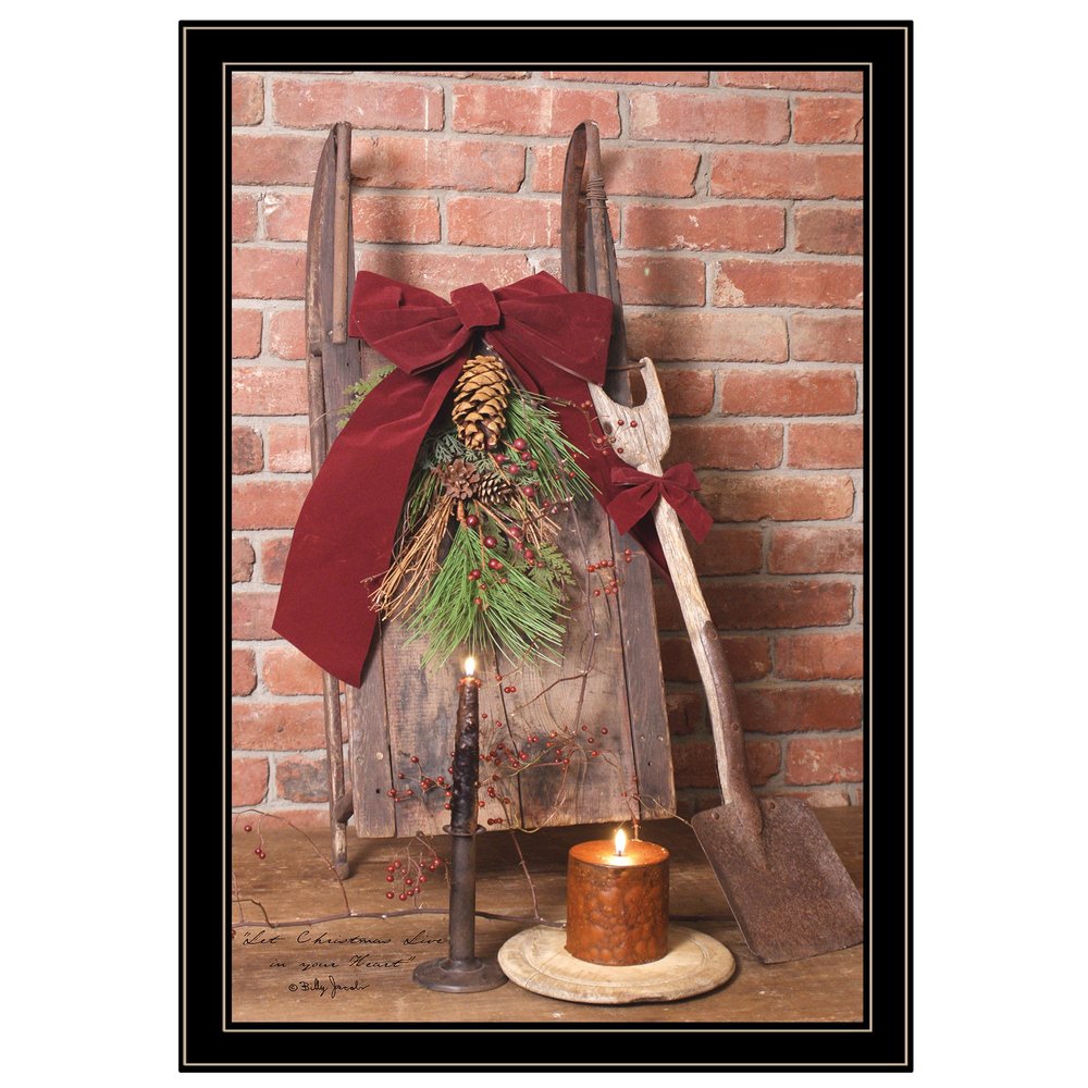 Let Christmas Live 4 Black Framed Print Wall Art — view 1