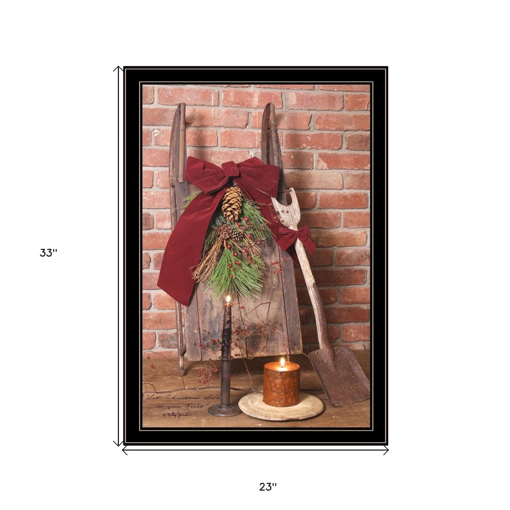 Let Christmas Live 4 Black Framed Print Wall Art — view 3