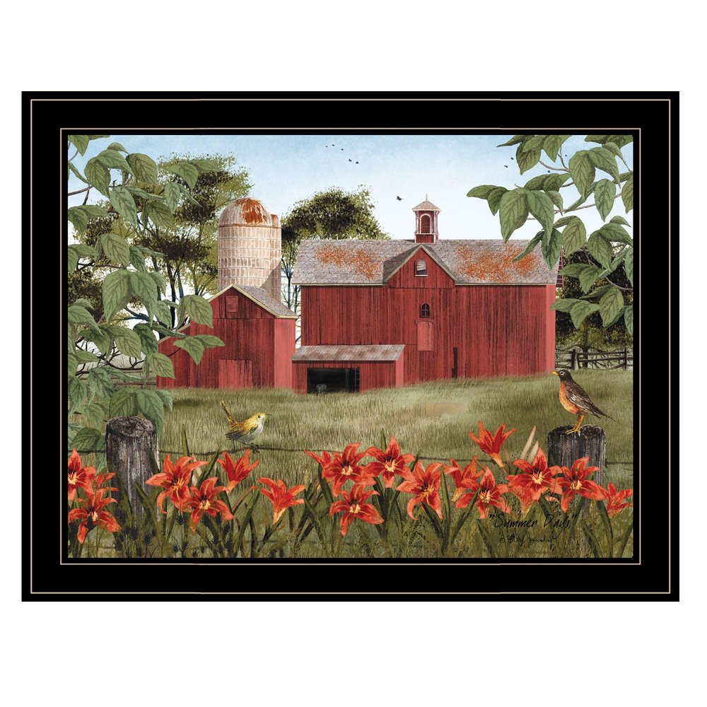 Summer Days 7 Black Framed Print Wall Art — view 1