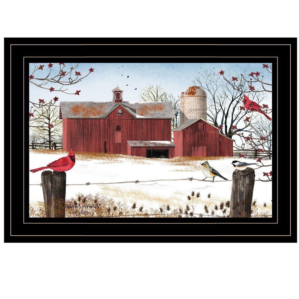 Winter Days Black Framed Print Wall Art — view 3