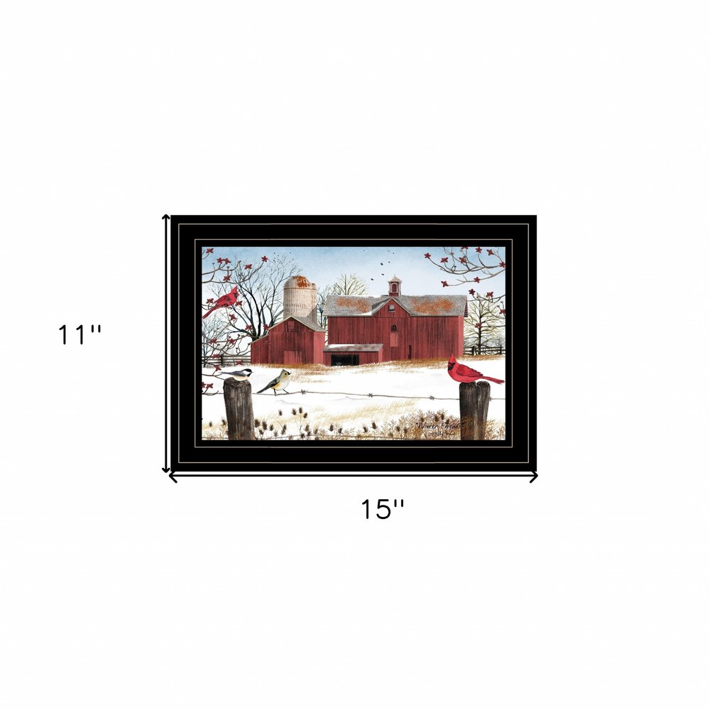Winter Days Black Framed Print Wall Art — view 4