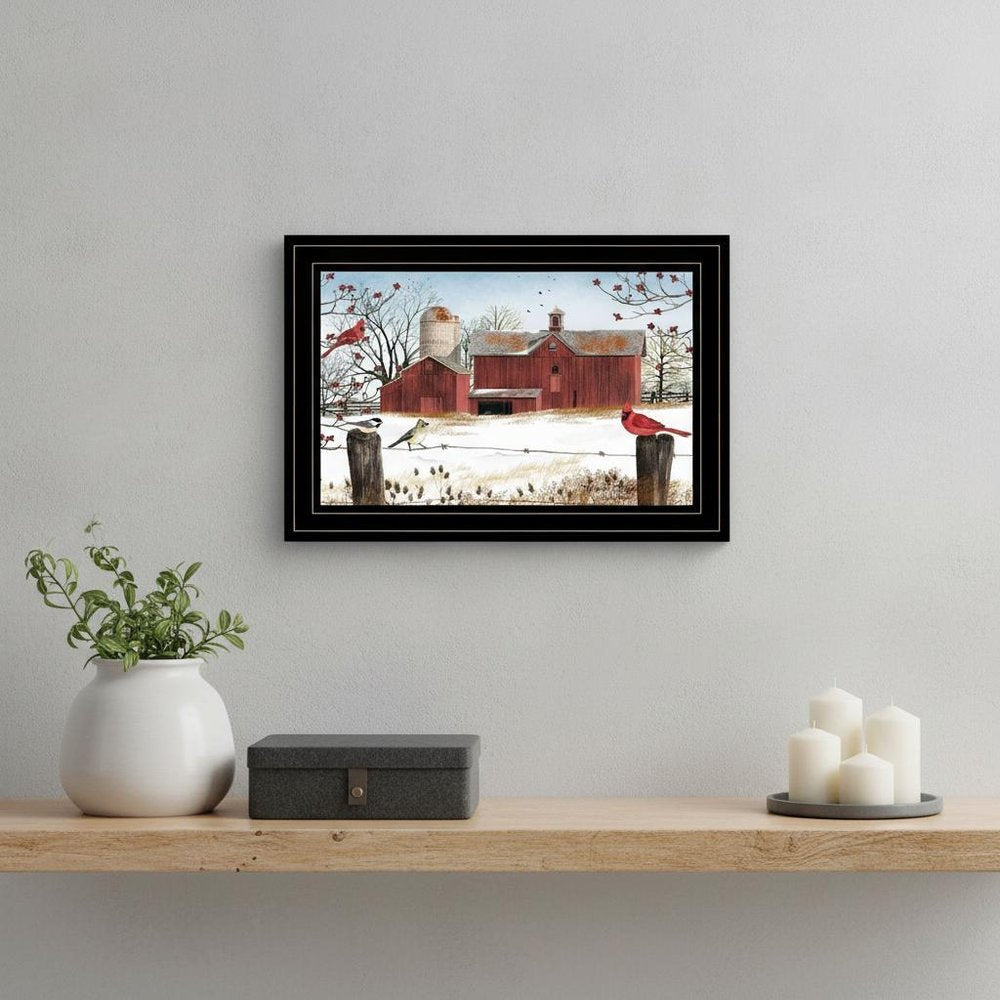 Winter Days Black Framed Print Wall Art — view 5