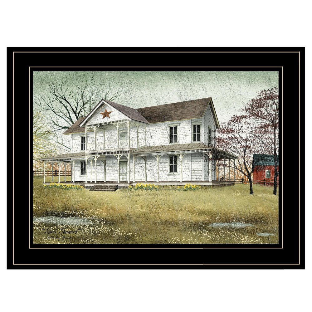 April Showers 2 Black Framed Print Wall Art — view 1