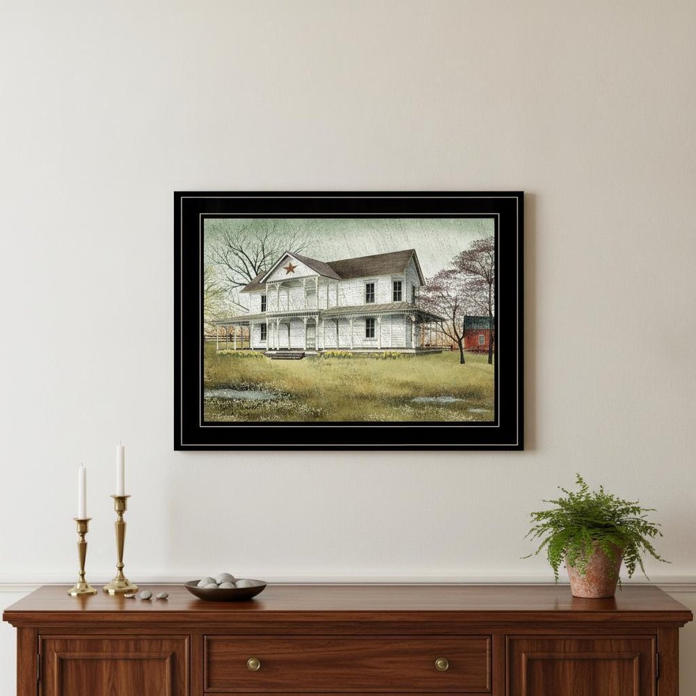 April Showers 2 Black Framed Print Wall Art — view 8