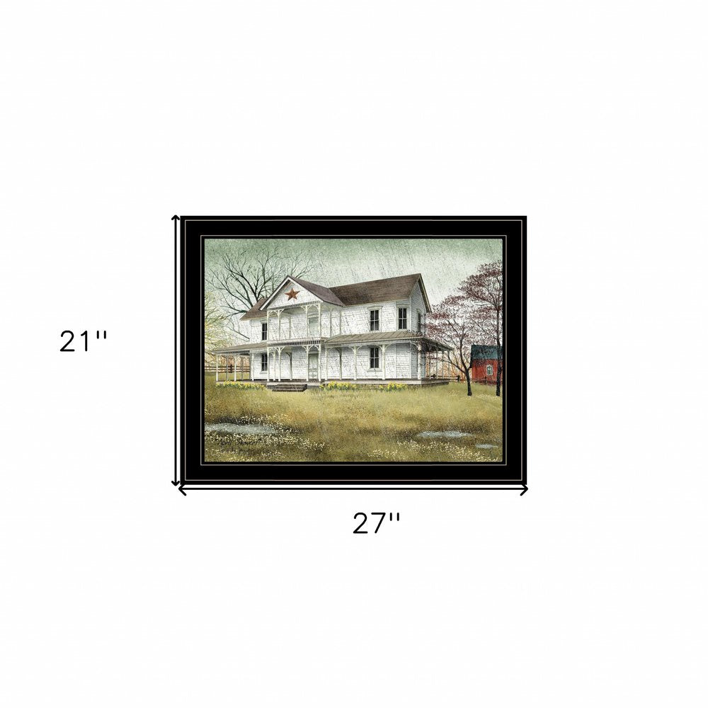 April Showers 4 Black Framed Print Wall Art — view 4