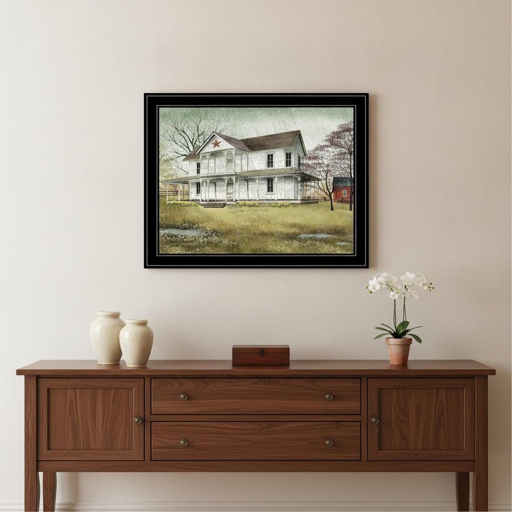 April Showers 4 Black Framed Print Wall Art — view 5