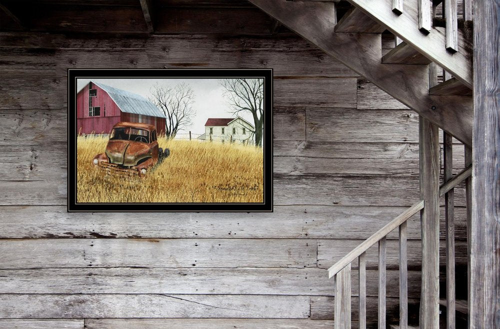 Granddads Old Truck 11 Black Framed Print Wall Art HomeRoots