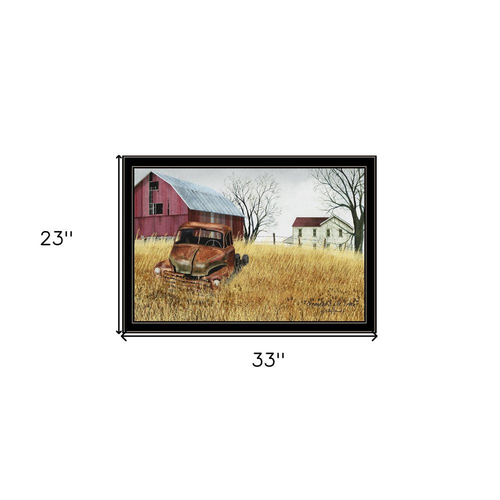 Granddads Old Truck 11 Black Framed Print Wall Art HomeRoots