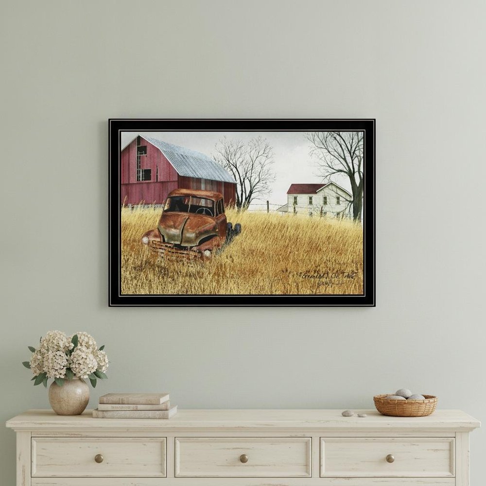 Granddads Old Truck 11 Black Framed Print Wall Art HomeRoots