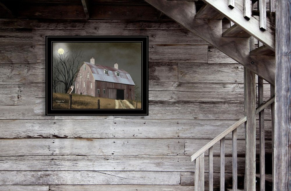 Midnight Moon 6 Black Framed Print Wall Art — view 3