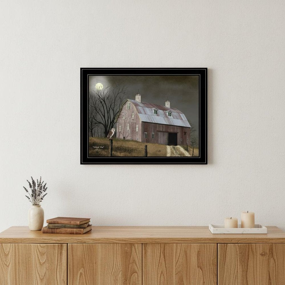 Midnight Moon 6 Black Framed Print Wall Art — view 10
