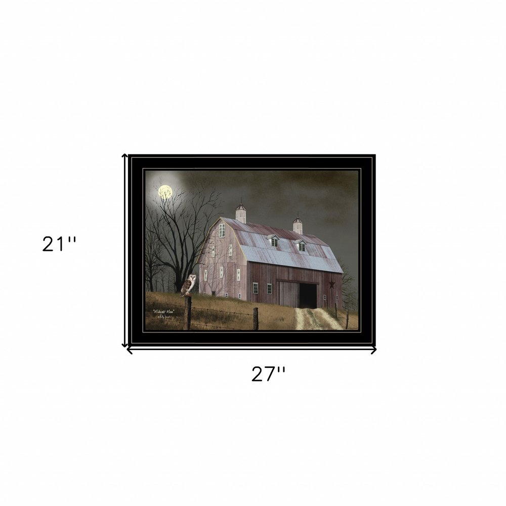 Midnight Moon 6 Black Framed Print Wall Art — view 5