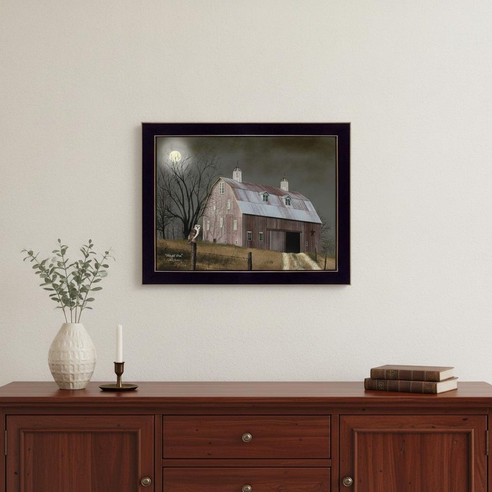 Midnight Moon 7 Black Framed Print Wall Art — view 5