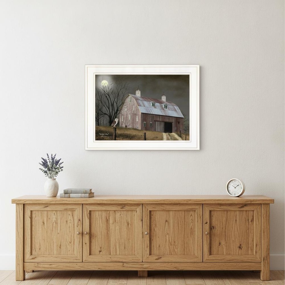 Midnight Moon 2 White Framed Print Wall Art — view 5