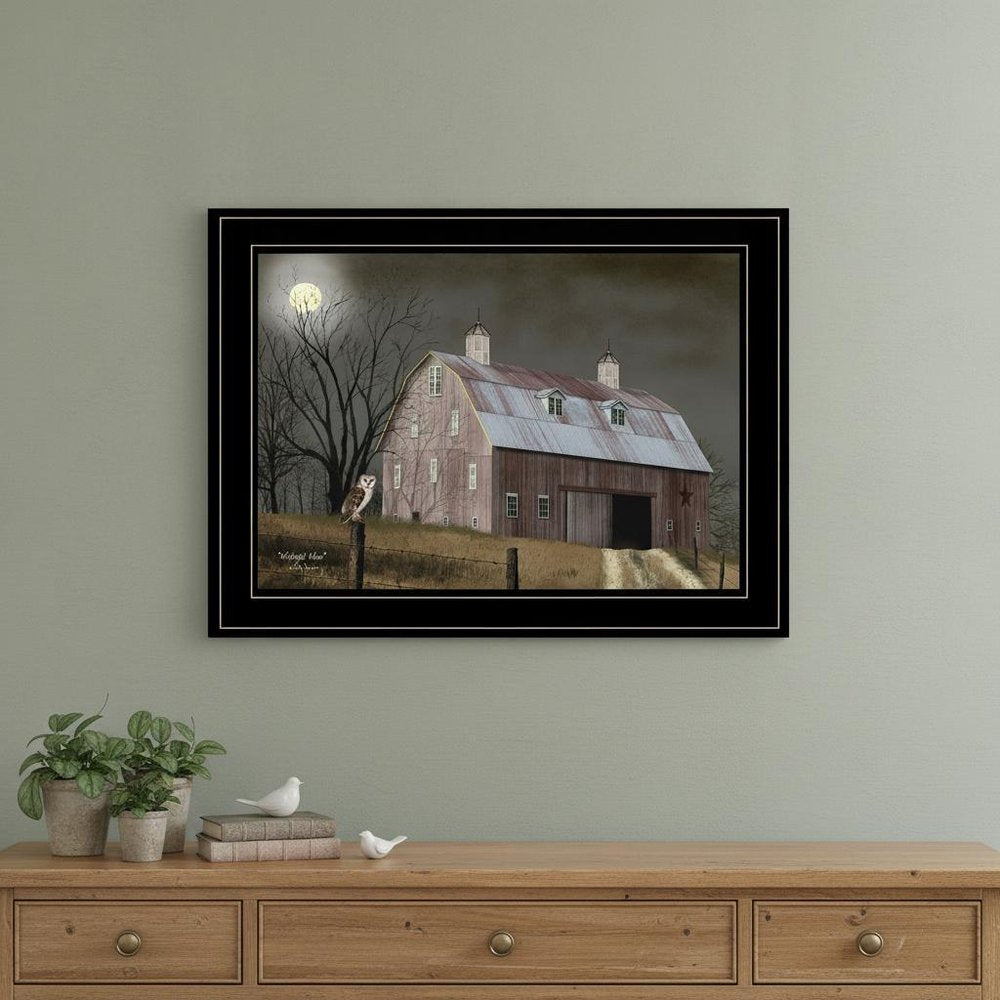 Midnight Moon 3 Black Framed Print Wall Art — view 5