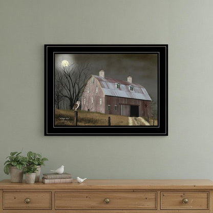 Midnight Moon 3 Black Framed Print Wall Art