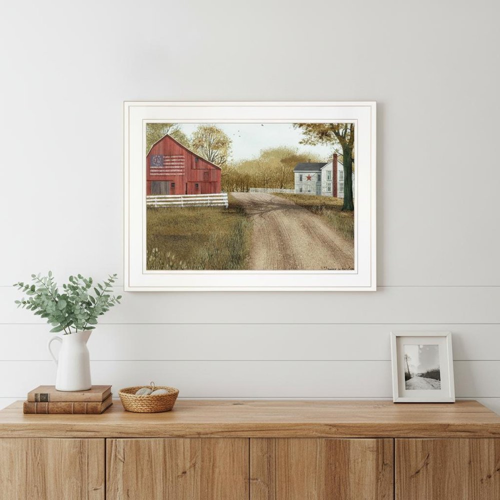 Summer in the Country 1 White Framed Print Wall Art — view 4