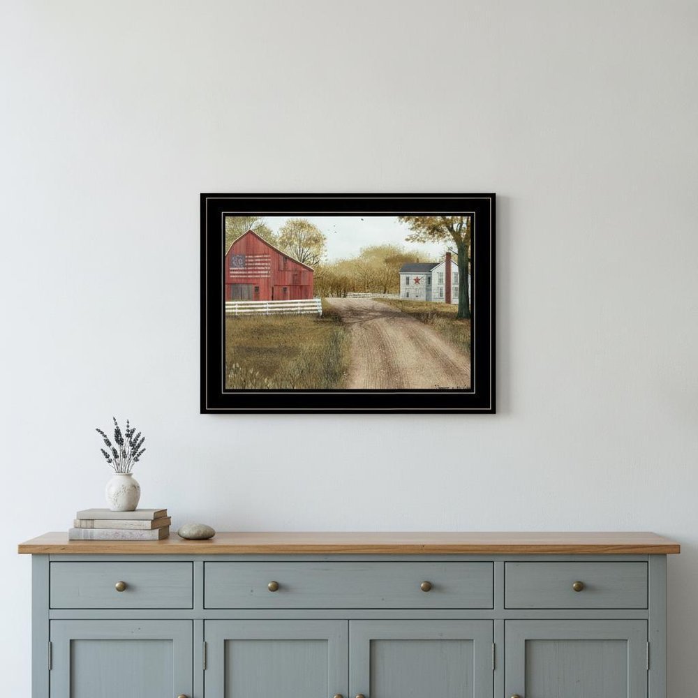 Summer in the Country 2 Black Framed Print Wall Art — view 4