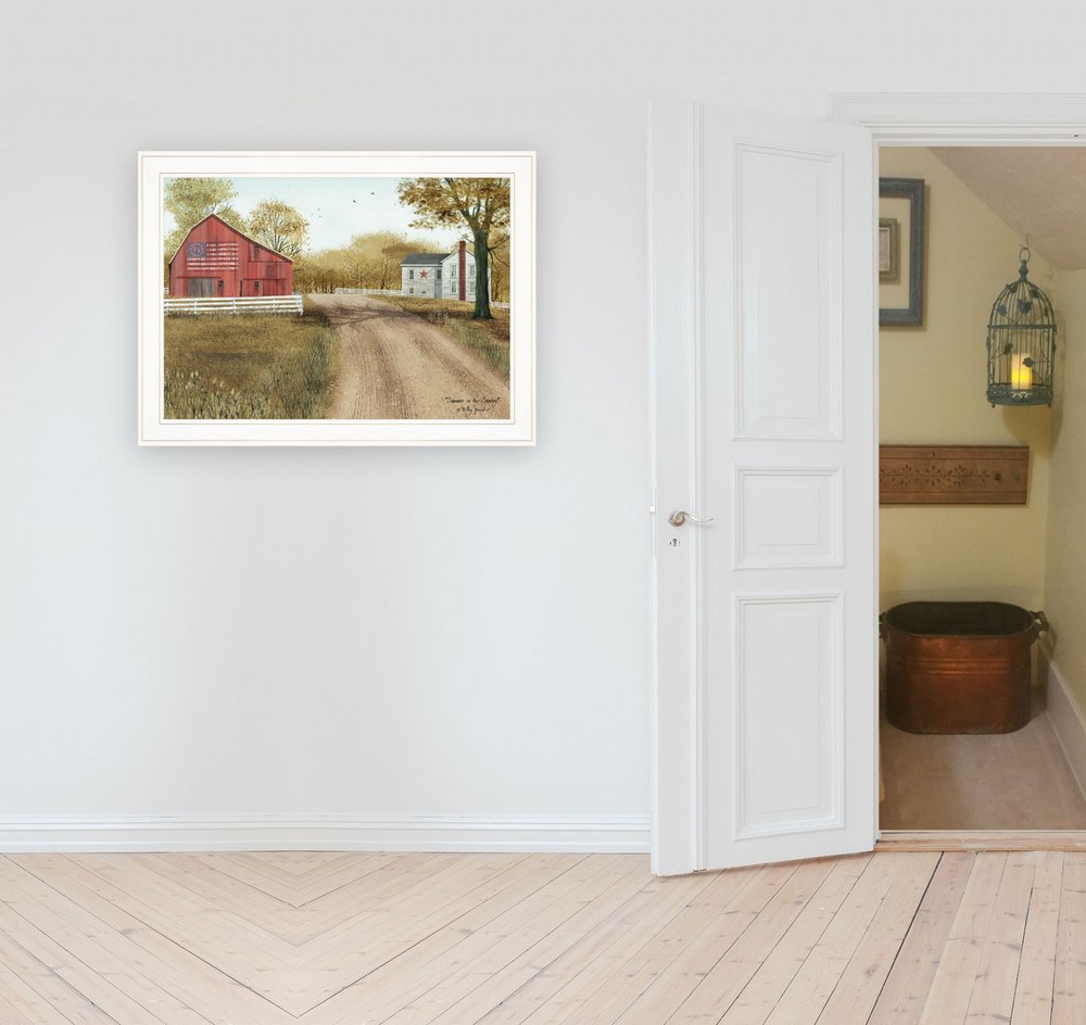 Summer in the Country 3 White Framed Print Wall Art — view 2