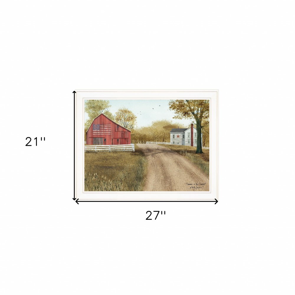 Summer in the Country 3 White Framed Print Wall Art — view 4