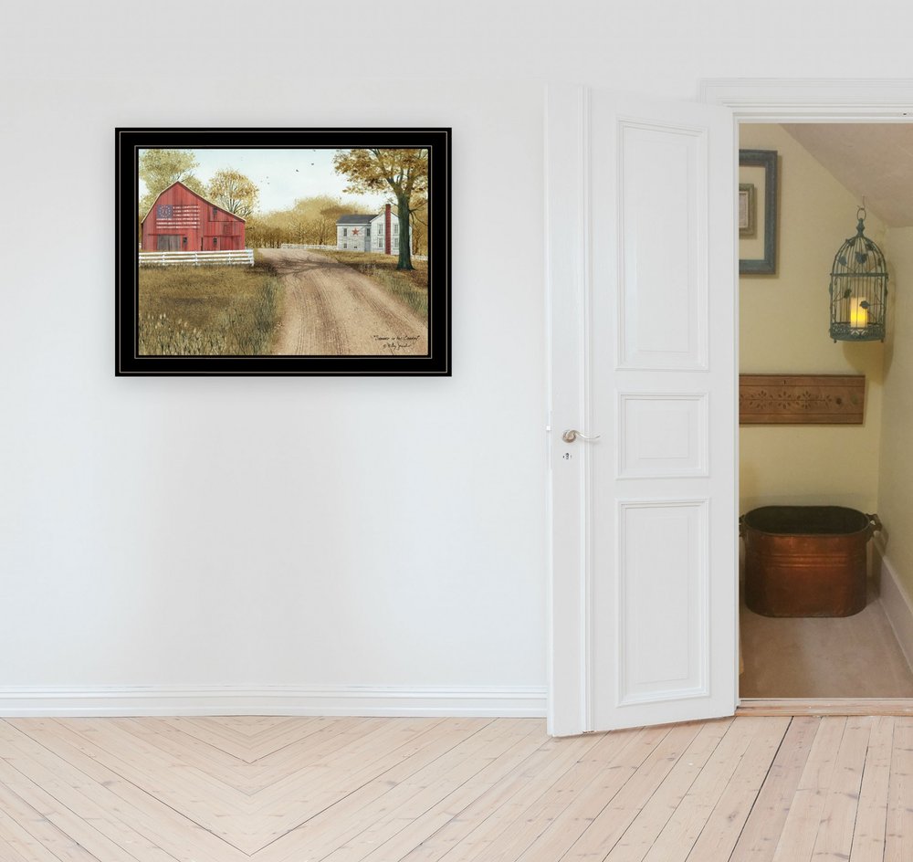 Summer in the Country 4 Black Framed Print Wall Art — view 2