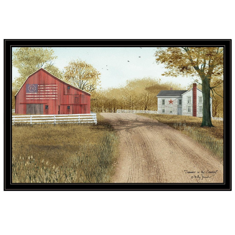 Summer In The Country 6 Black Framed Print Wall Art — view 1