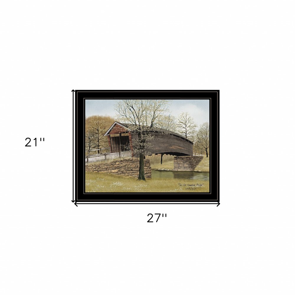 The Old Humpback Bridge 4 Black Framed Print Wall Art — view 4