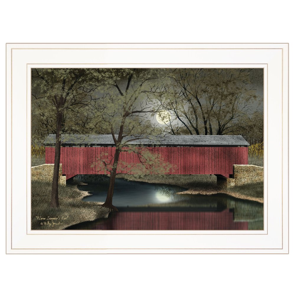 Warm Summers Eve 1 White Framed Print Wall Art — view 1