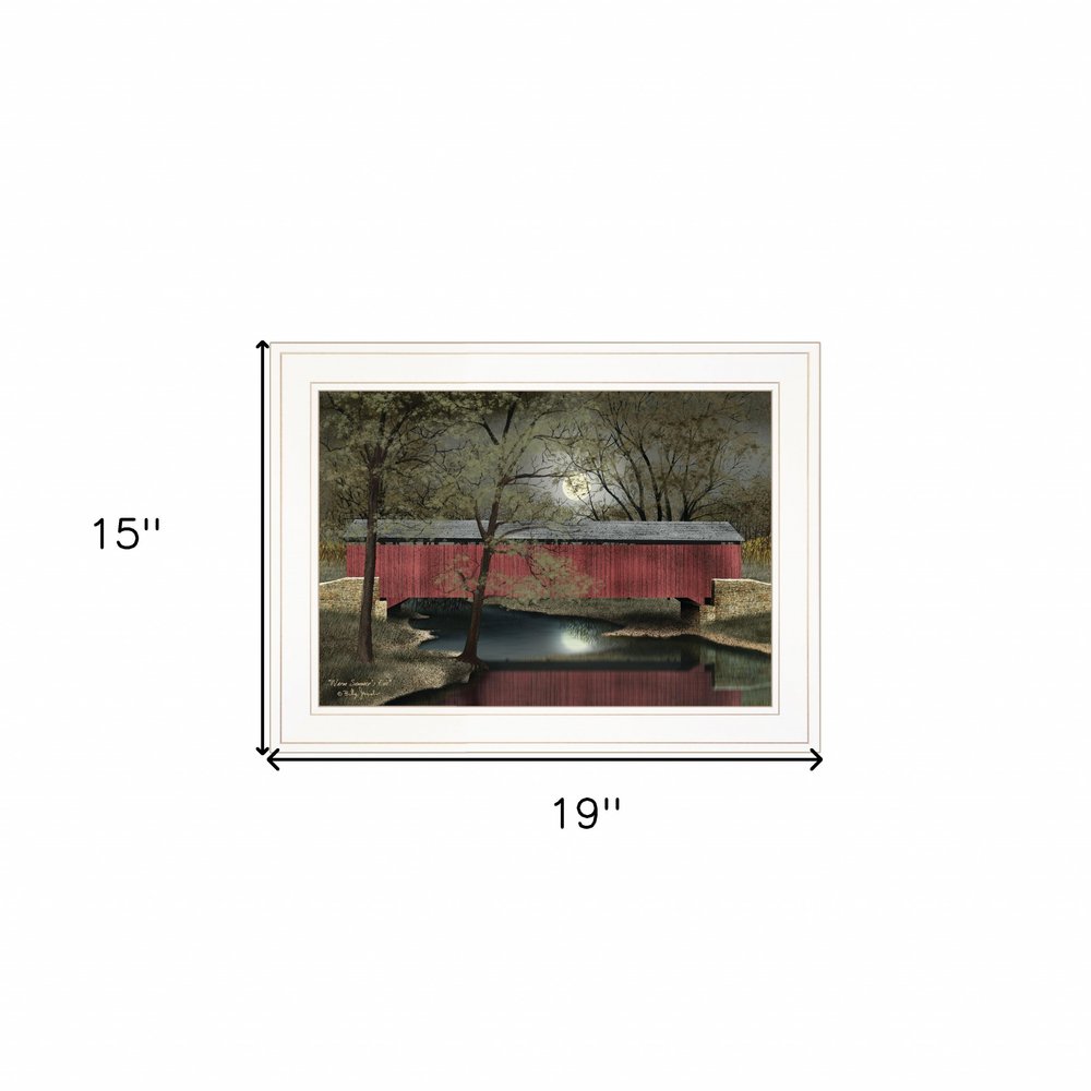 Warm Summers Eve 1 White Framed Print Wall Art — view 4