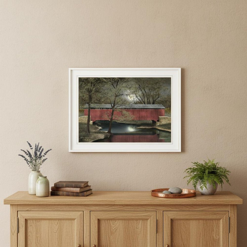 Warm Summers Eve 1 White Framed Print Wall Art — view 5