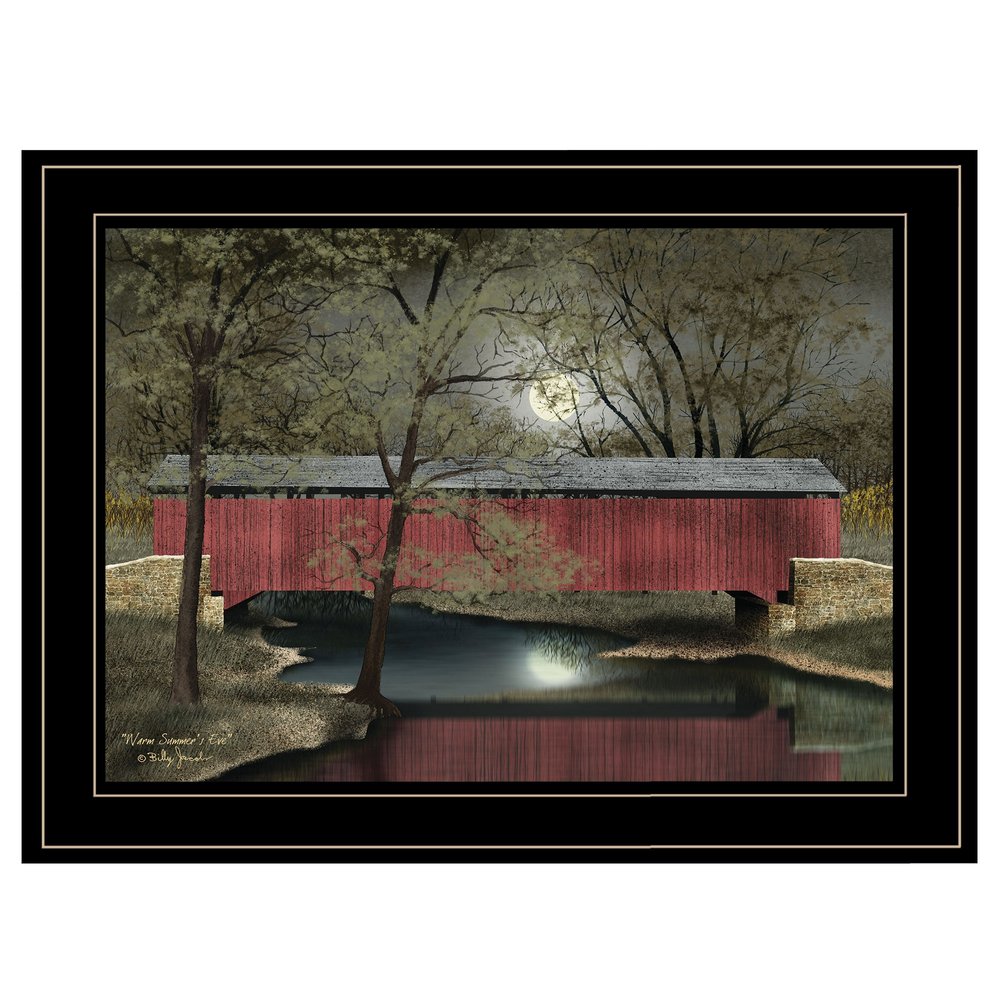 Warm Summers Eve 2 Black Framed Print Wall Art — view 2