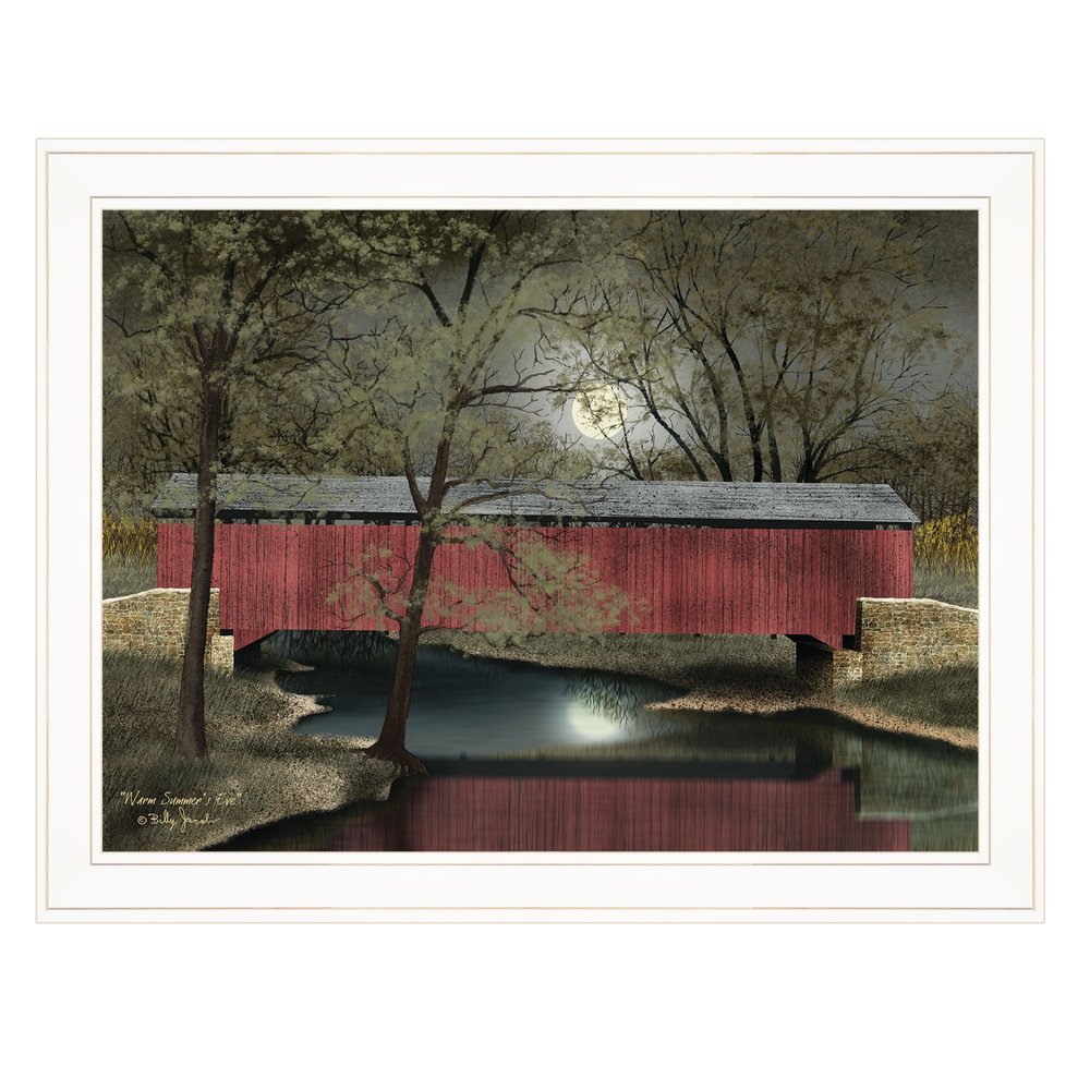 Warm Summers Eve 5 White Framed Print Wall Art — view 1