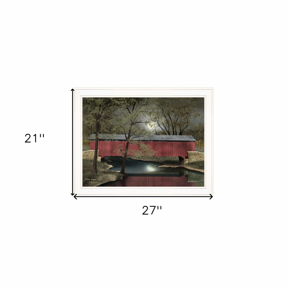 Warm Summers Eve 5 White Framed Print Wall Art — view 4