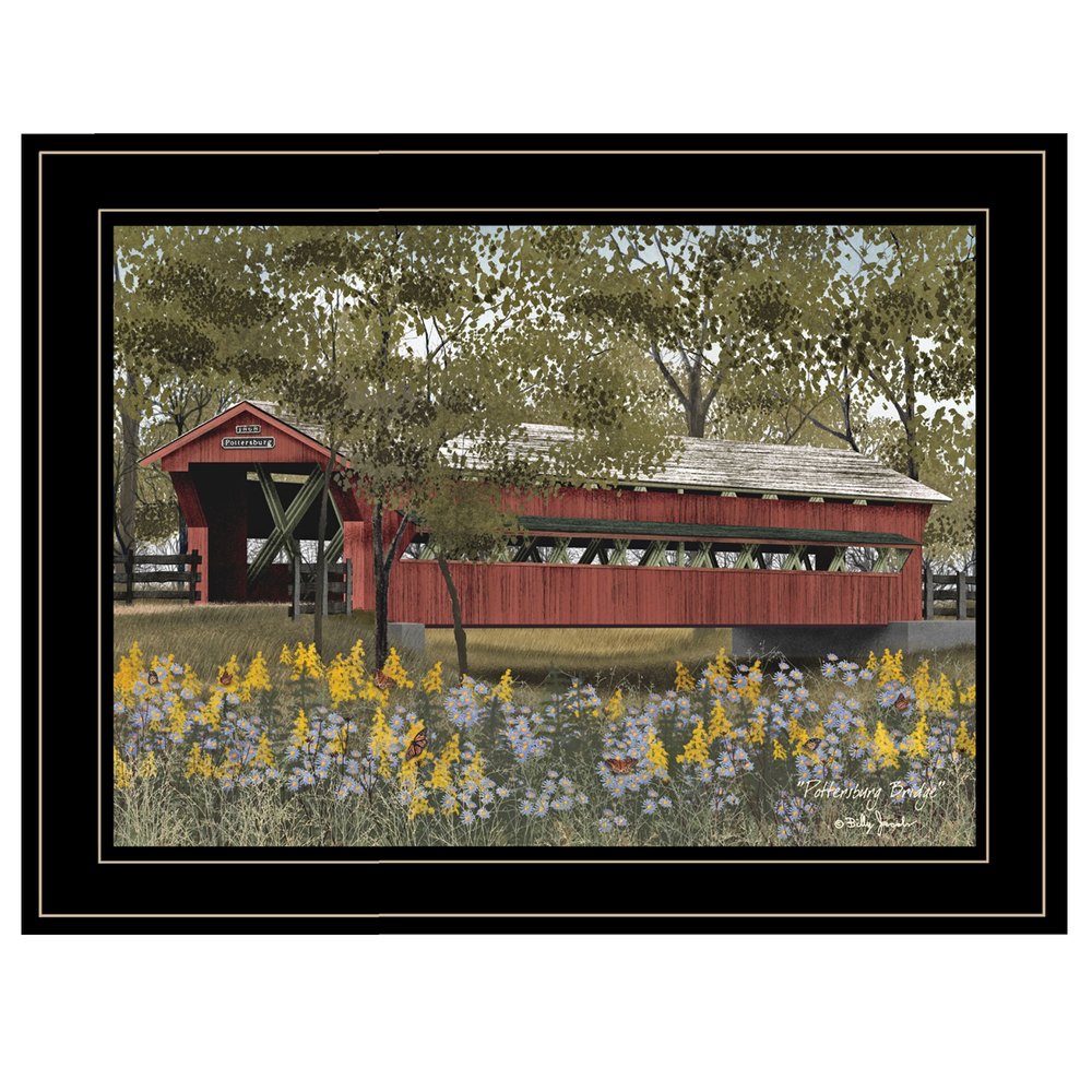 Pottersburg Bridge 2 Black Framed Print Wall Art — view 1
