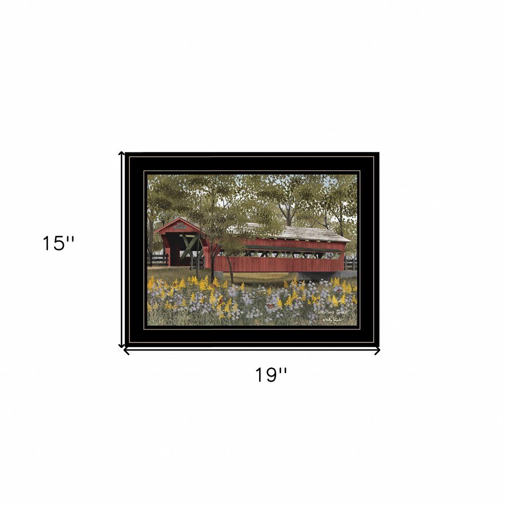 Pottersburg Bridge 2 Black Framed Print Wall Art — view 3