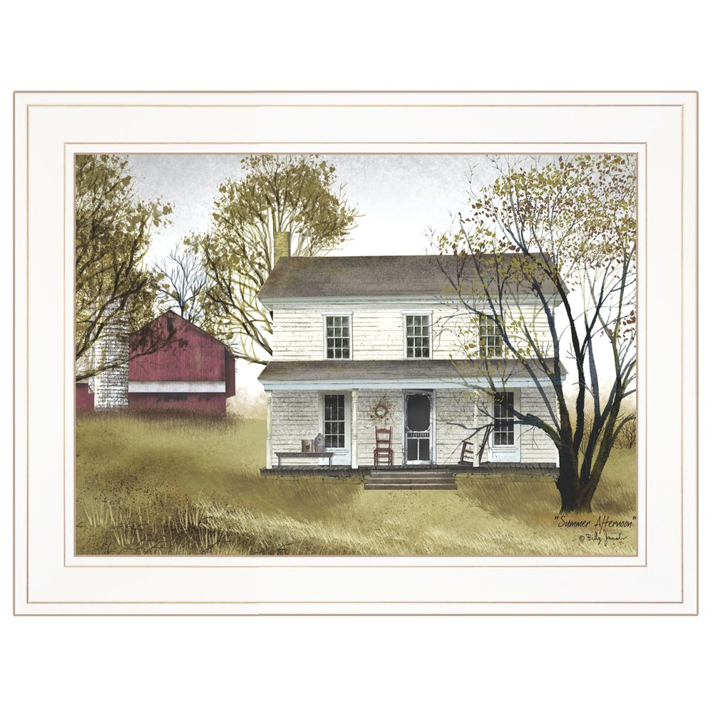 Summer Afternoon 2 White Framed Print Wall Art — view 1