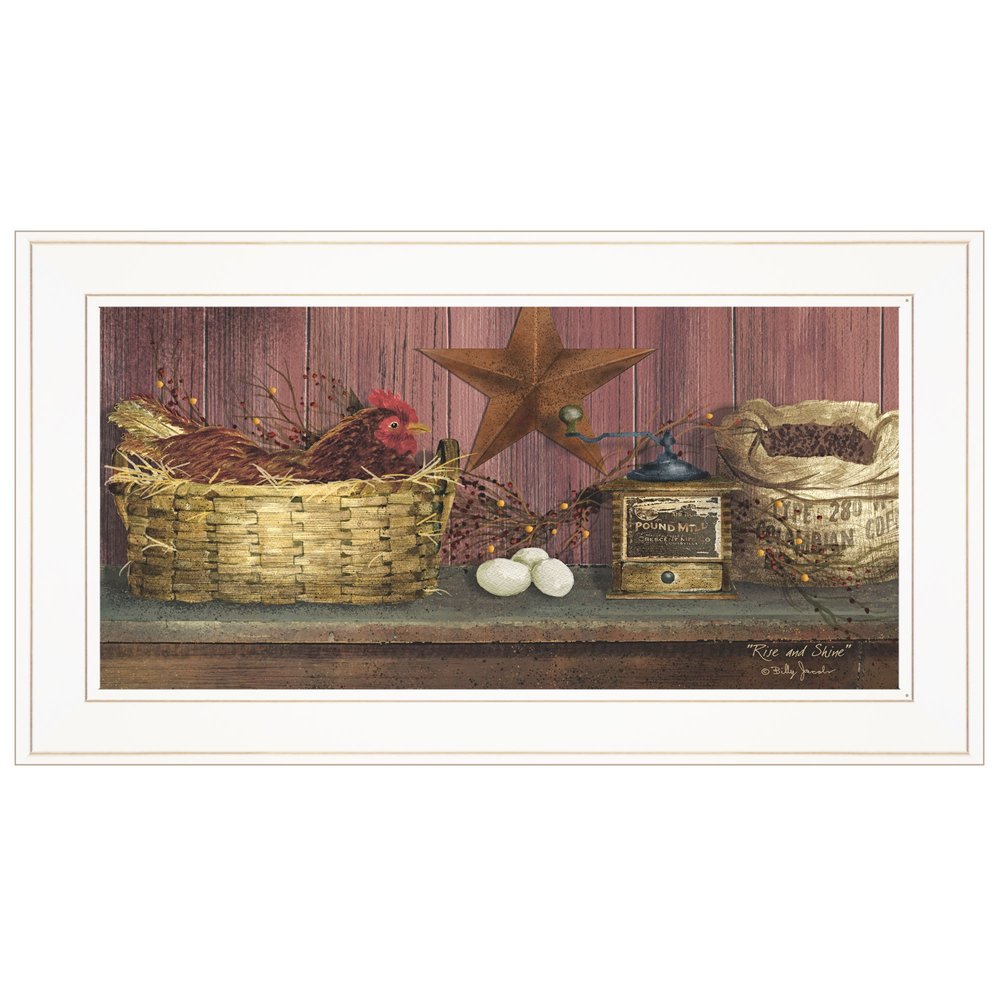 Rise and Shine 1 White Framed Print Wall Art — view 1
