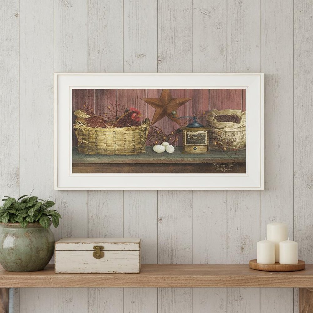 Rise and Shine 1 White Framed Print Wall Art — view 4