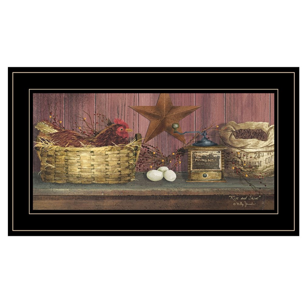 Rise and Shine 2 Black Framed Print Wall Art — view 1