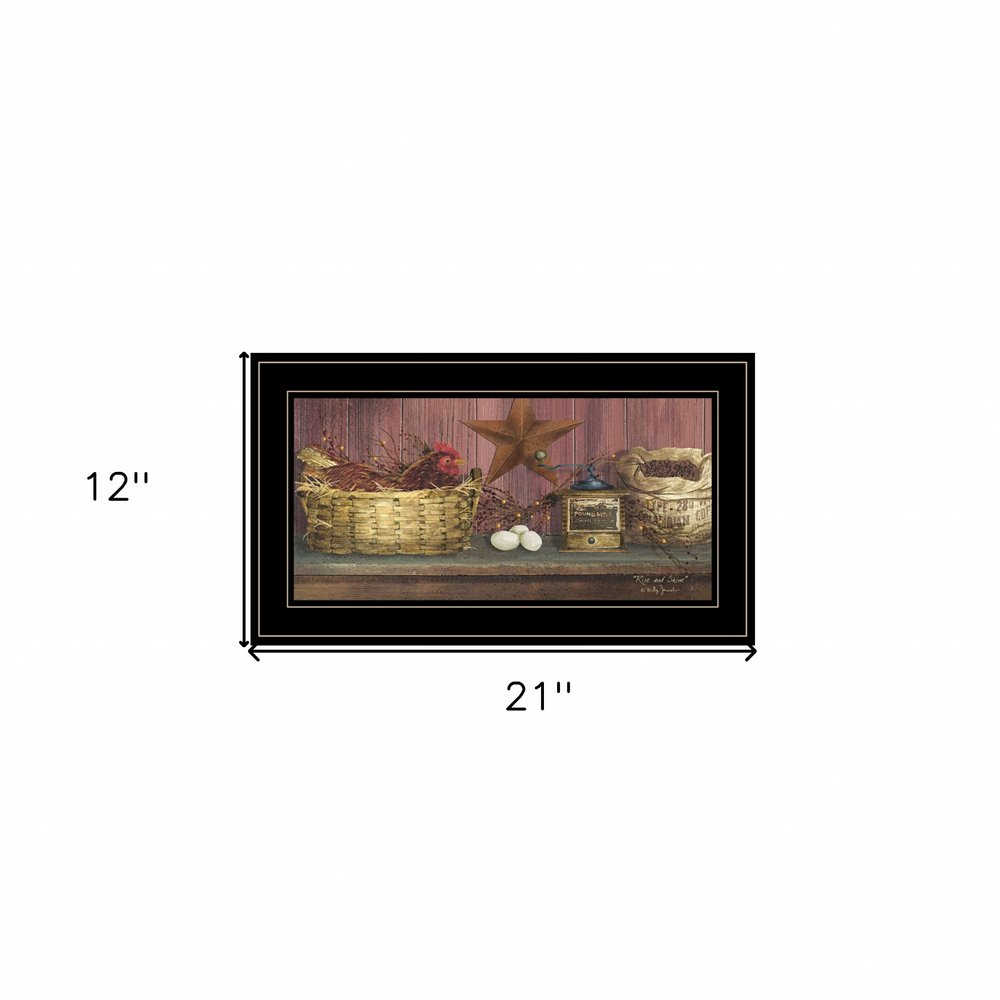 Rise and Shine 2 Black Framed Print Wall Art — view 3