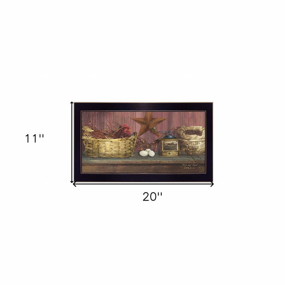 Rise and Shine 3 Black Framed Print Wall Art — view 3