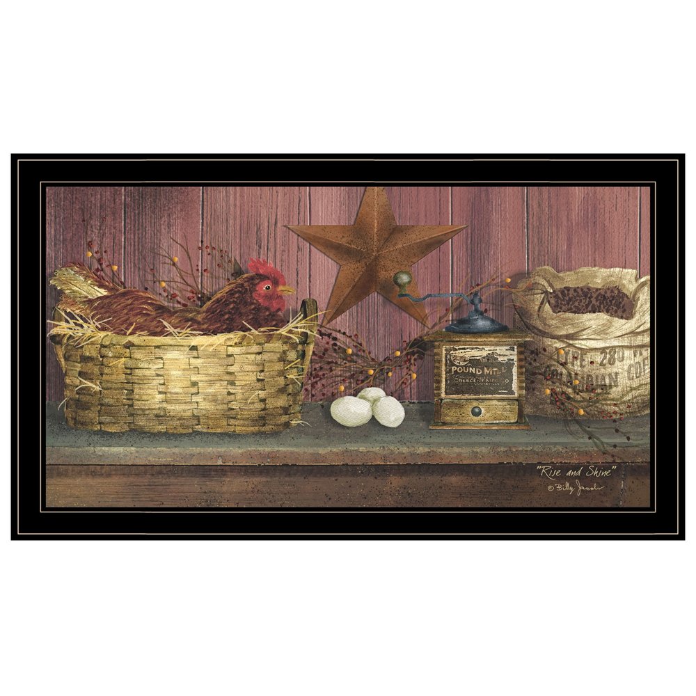 Rise and Shine 12 Black Framed Print Wall Art HomeRoots