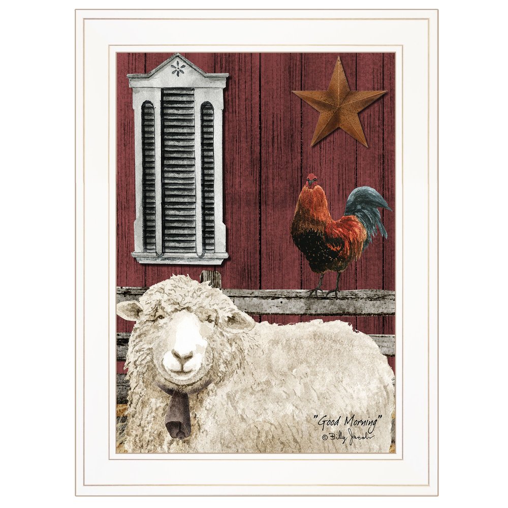 Good Morning 1 White Framed Print Wall Art — view 1