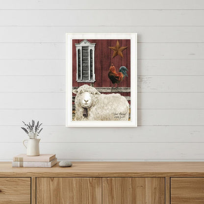 Good Morning 3 White Framed Print Wall Art