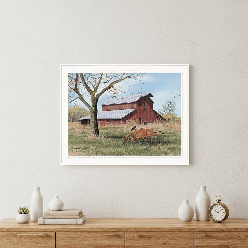 Summers End 3 White Framed Print Wall Art — view 4