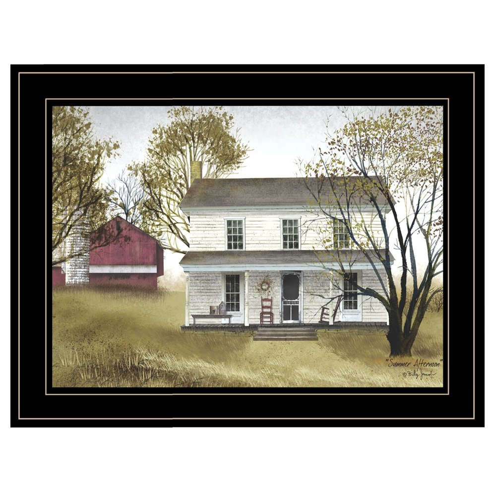 Summer Afternoon 1 Black Framed Print Wall Art — view 1