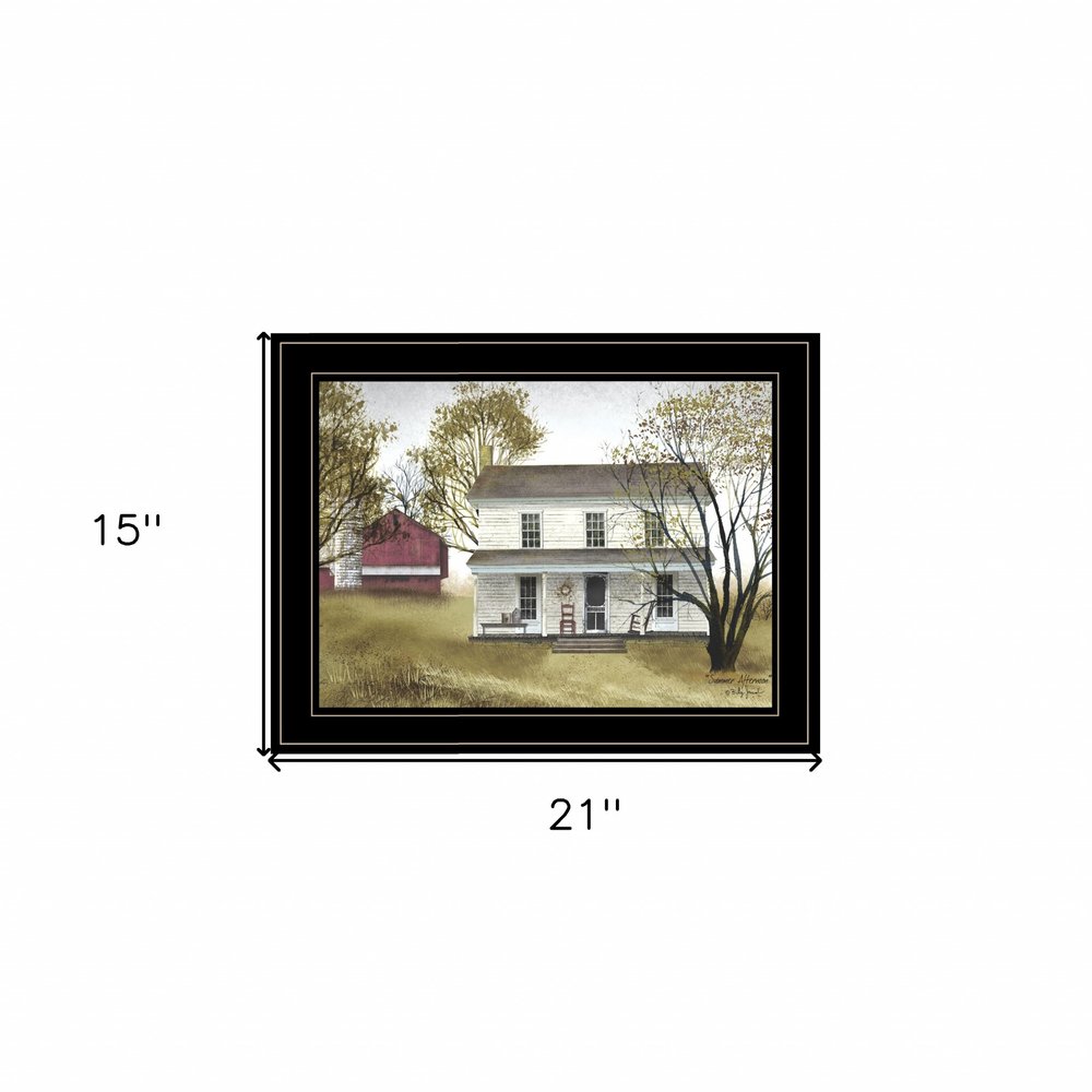 Summer Afternoon 1 Black Framed Print Wall Art — view 3