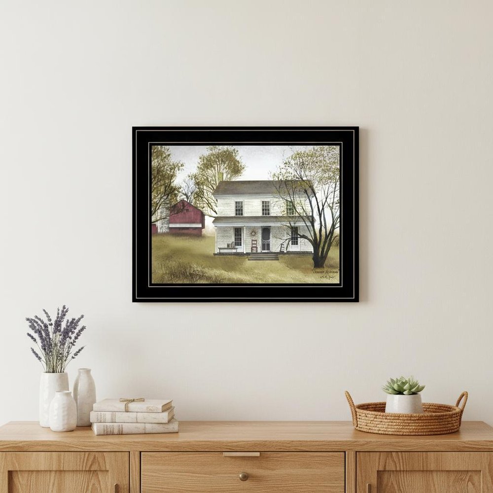 Summer Afternoon 1 Black Framed Print Wall Art — view 4
