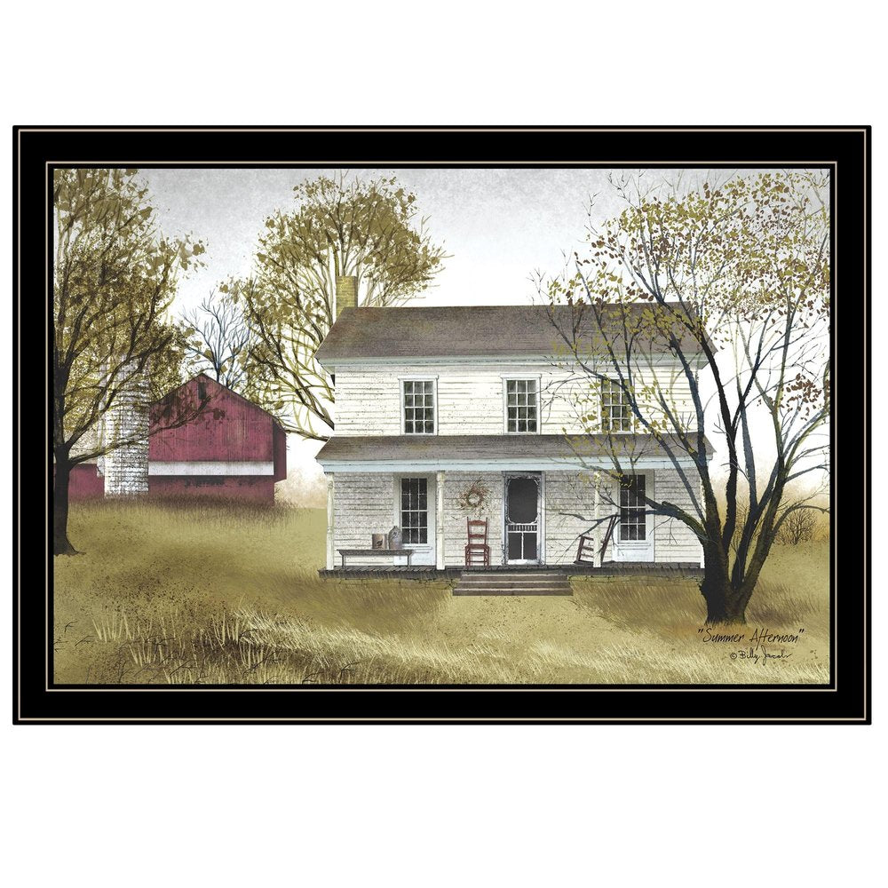 Summer Afternoon 4 Black Framed Print Wall Art — view 1