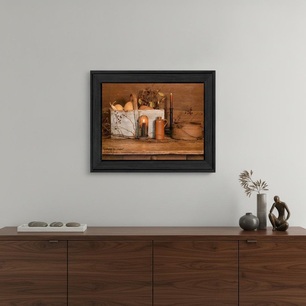 Gathering the Harvest 4 Black Framed Print Kitchen Wall Art — view 4